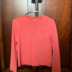 Athleta girl size 12 coral sweatshirt